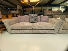 Oak Furnitureland Quality Ashby 4 Seater Sofa really Comfortable in Platinum