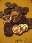 LINCOLN MEMORIAL Cents 4 UNC. Rolls 1969P-70P-73P-74P NR! — photo 4