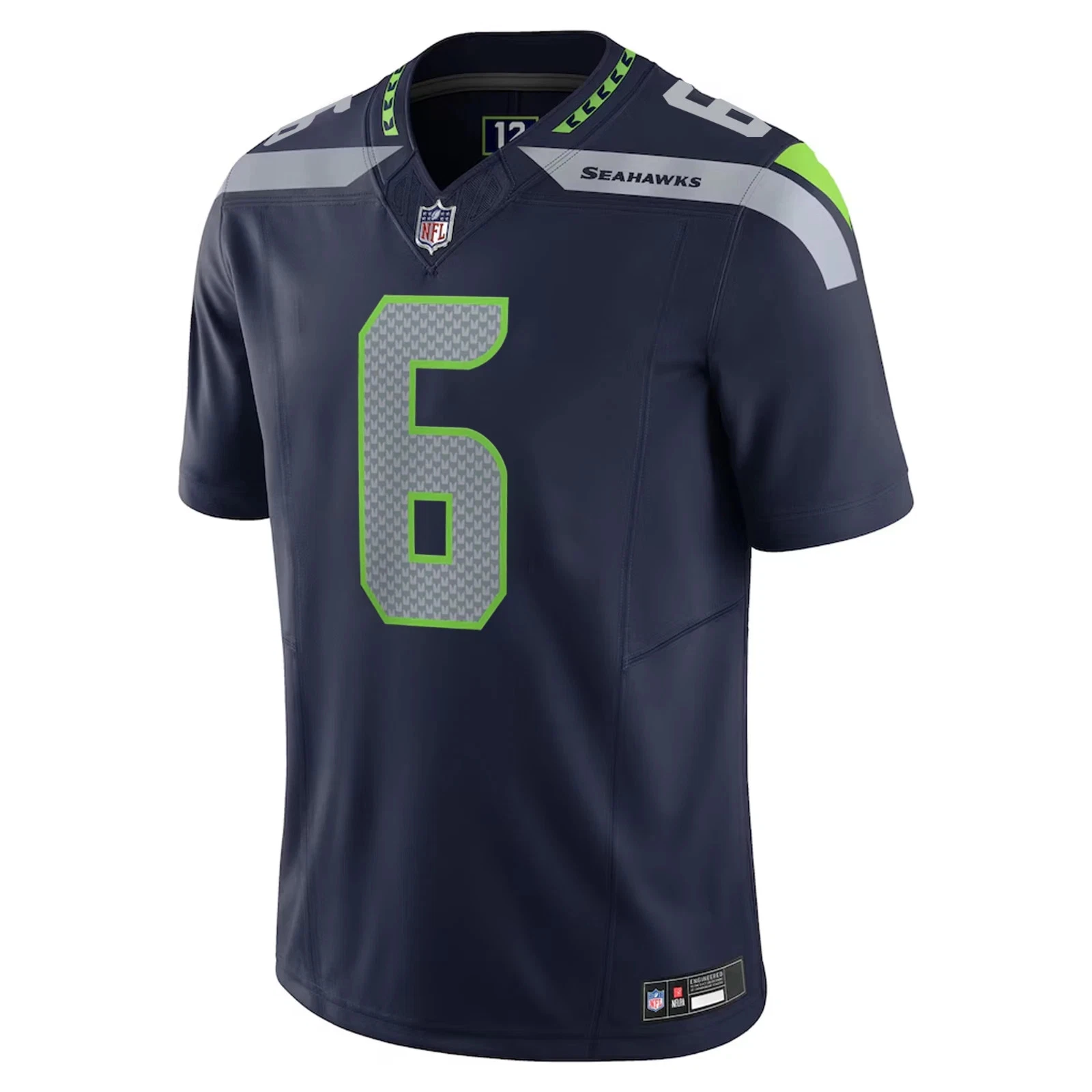Men's Seahawkss Navy Vapor Elite Player Jersey All Size