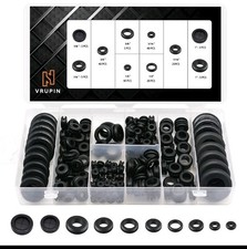 Vrupin RG-188 188 Pcs Rubber Grommets Kit 10 Sizes