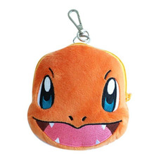 Pokemon Official Goods Charmander Face Coin Purse Pouch Key Ring Bag Charm