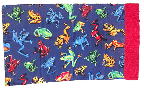 (JUEGO DE 2) Fundas de Almohada RANAS ÁRBOL Hechas a Mano Coloridas Selva Exótica, Usadas en Excelente Condición - Imagen 2 de 10