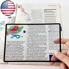 Reading Loupe Magnifying Glass 3X Book Page Magnifier Glass Lens US Seller