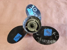 ALUMINUM 10 5/8" X 12P MERCURY BLACK MAX PROP, 73134A40P12, 13 SPLINE, P11027