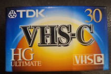 TDK E-HG Extra High Grade TC-30 Blank Camcorder Cassette Tape