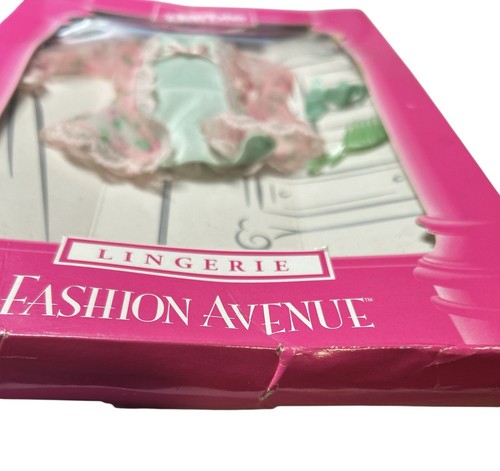 1998 Barbie Fashion Avenue Lingerie 18092 Original Box Pink & Teal BOX WEAR - Picture 6 of 7