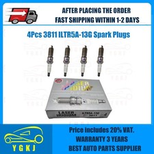 4Pcs Genuine ILTR5A-13G 3811 Iridium Gold Spark Plugs For FORD LINCOLN MKS MAZDA