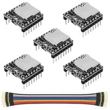 5 PCS DFPlayer Mini MP3 Player Module, Supports TF Card, U Disk for Arduino