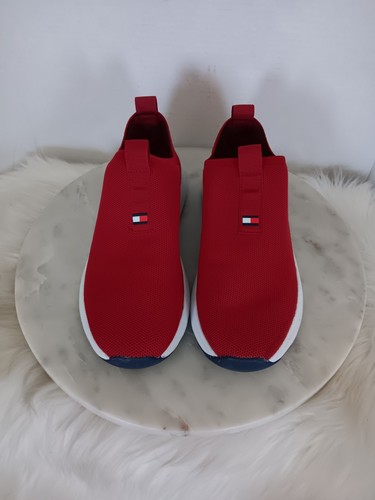 Scarpe sneakers Tommy Hilfiger Twaliah donna taglia 8 slip on rosso bianco blu - Foto 4 di 12