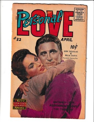 PERSONAL LOVE #32 - April 1955 - 8 page Frank Frazetta strip UNTAMED LOVE - Fair