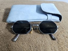 Vintage 1970's Octagonal Metal Frames Sunglasses