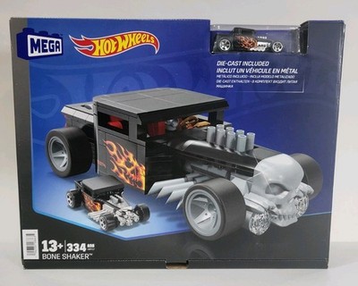 MEGA Hot Wheels Bone Shaker Building Set 334 pcs w/ Die-Cast Car NEW
