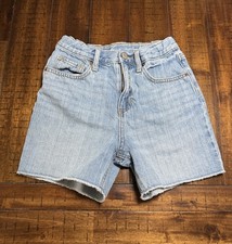 Old Navy Girls Denim Shorts High-Rise Slouchy Straight Light Blue Size 10