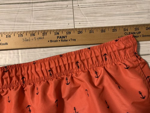 Nautica Swim Trunks Mens Extra Large Red Anchor Print Quick Dry Board Shorts - Picture 8 of 10