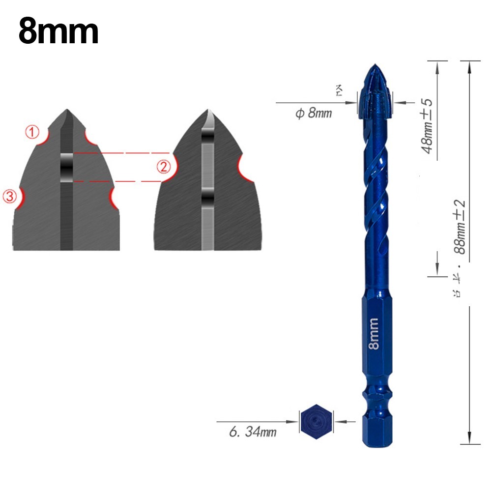 Punte triangolari Keen Edged molteplici applicazioni per tutti i tipi di superficie