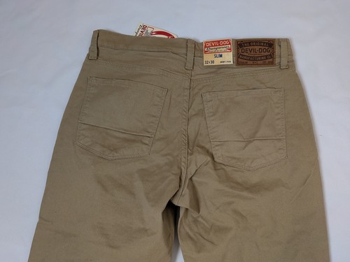 Devil-Dog Dungarees Twill Jeans Slim Fit Performance Stretch 5 Pocket Mens 32x30 - Picture 6 of 6