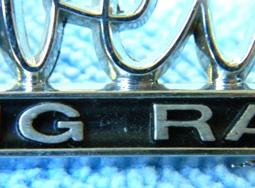 Genuine GM 1966-1967 Corvette Sting Ray Glove Box Emblem #3873796, OEM - Picture 3 of 7