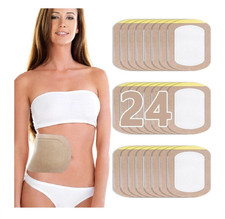 24Pcs Castor Oil Pack Wrap Organic Cotton Castor Oil Patches Disposable Self-...