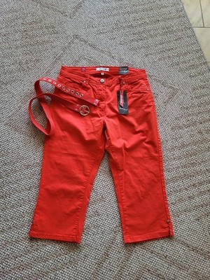 Million X Damen Caprihose, Modell Linda,  Gr. 40,  7/8 Länge, rot ,neu