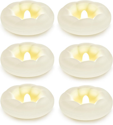 White Flameless LED Floating Candles, Waterproof, Battery Operated, 6 Pack