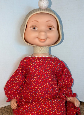 Vtg 1960 Hedda Get Bedda 3 face Doll by Whimsie Head Turns into 3 Faces 20'' M14