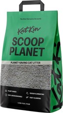 KatKin Scoop Planet Litter 4.5kg Plant-Based Biodegradable Clumping Cat Litter 5.33 per kilo