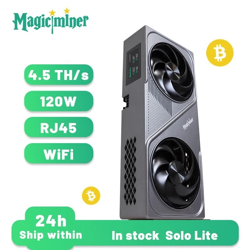 Magic Miner BG01 4.5Th/S WIFI SHA-256 Bitcoin BTC BCH Miner Solo Mining Device - Image 2 of 4