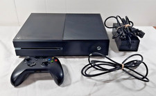 Microsoft Xbox One Black Console 1540 with Controller, Cables Tested Working