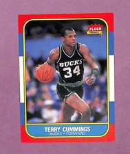 1986-87 Fleer # 20 Terry Cummings Rookie Card RC NM