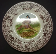 Vintage Made in England Spode Woodland 10 5/8"  Dinner Plate Pheasant