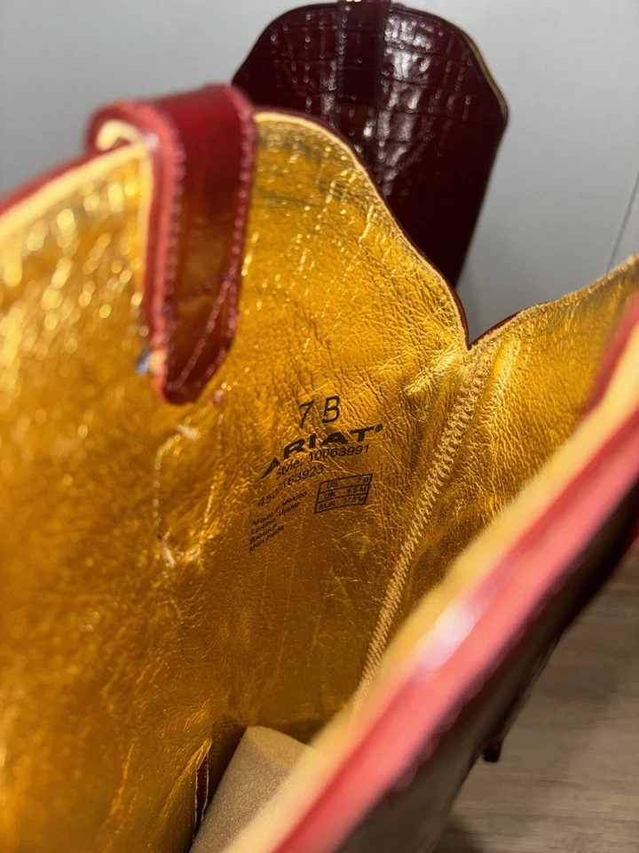 Estampado cocodrilo rojo Ariat Casanova Foto 4 de 4