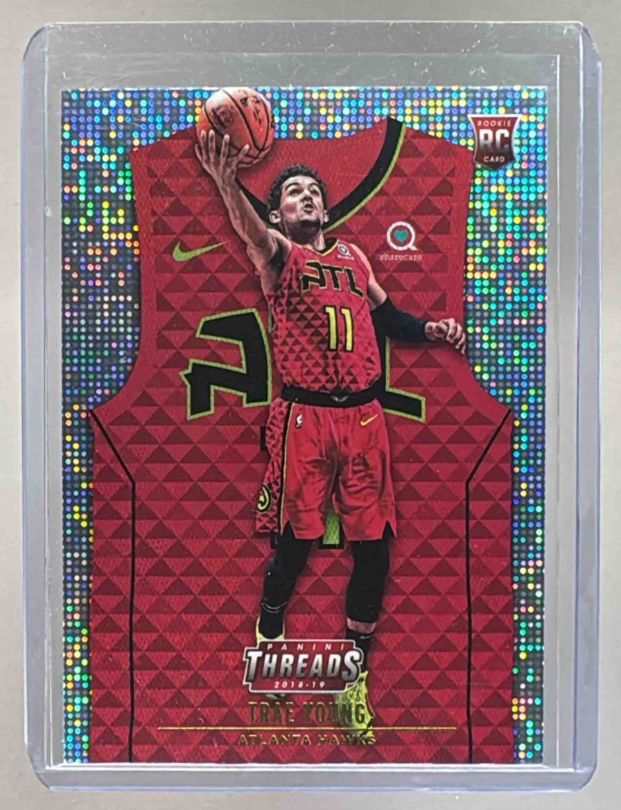 Trae Young 2018 Panini Threads #183 Dazzle Rookie RC