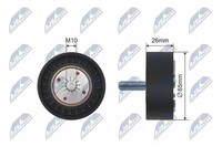 Umlenk-/FüHrungsrolle Keilrippenriemen NTY RNK-PL-028 FüR Opel Antara L07 Cdti