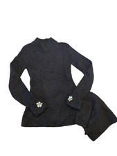Oscar De La Renta Wool Sweater SInternational Black, Wooolsize Small