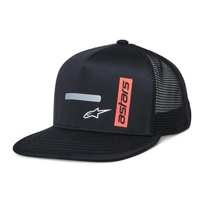 Alpinestars Alter Trucker Motorrad Mütze Unisex Kappe Schnalle hinten schwarz weiß