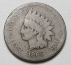 1865 INDIAN HEAD CENT,TOUGHER COIN!!!!(A5)