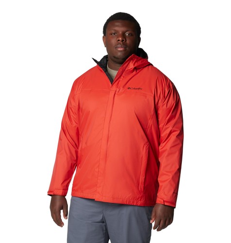 Columbia Giacca Uomo Impermeabile II, Rosso Vela, Large - Foto 4 di 6