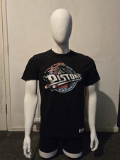 Detriot Pistons Mitchell &Ness NBA Retro Logo Thsirt Men's Size Medium Black