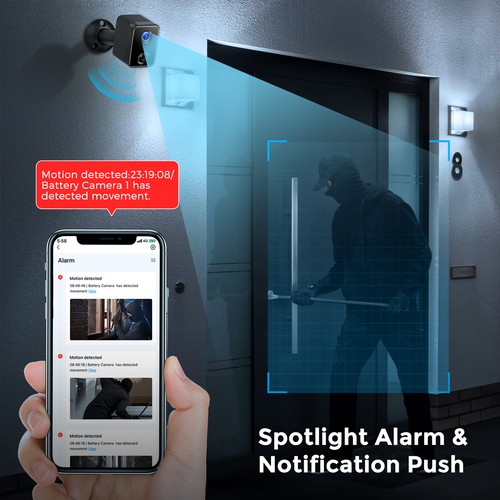 Home Security Wireless Outdoor Camera 1080P Waterproof Motion Detection 2.4GWiFi - Picture 3 of 10