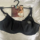 M & S Marks & Spencer Black Bra. UNDERWIRED COOL COMFORT COTTON RICH FULL CUP