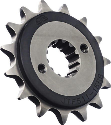 JT Countershaft Front Sprocket 15 Tooth JTF511.15RB Rubber | Steel 1212-1930