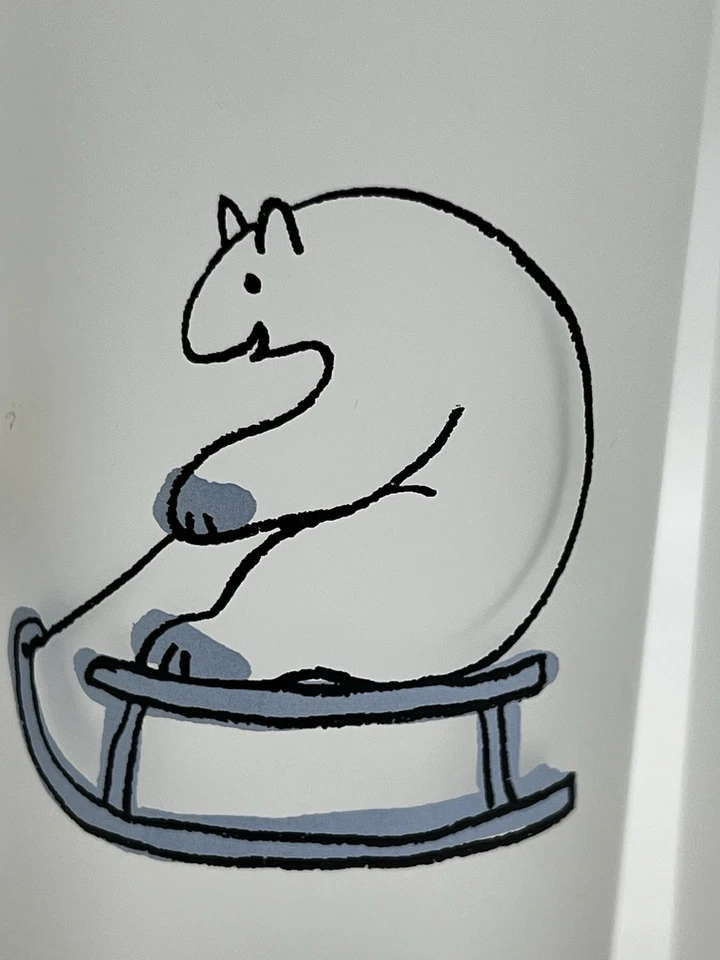 "4 gafas esmeriladas de Dartington Designs muñeco de nieve de Navidad oso polar 7""" Foto 3 de 4