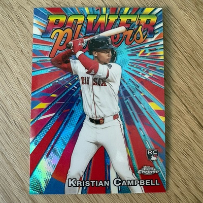 #ad #ad 2025 Topps Chrome Update Kristian Campbell Power Players Rookie Card Red Sox $1.99