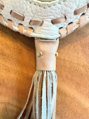 Kate Landry High-Quality Leather Hobo Bag with Tassel – Unique Statement Piece - Picture 4 of 21