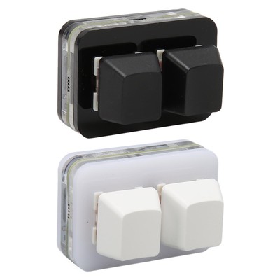 USB 2 Key Mini Keypad Custom RGB LED Backlight Macro Programming Keyboard For CB