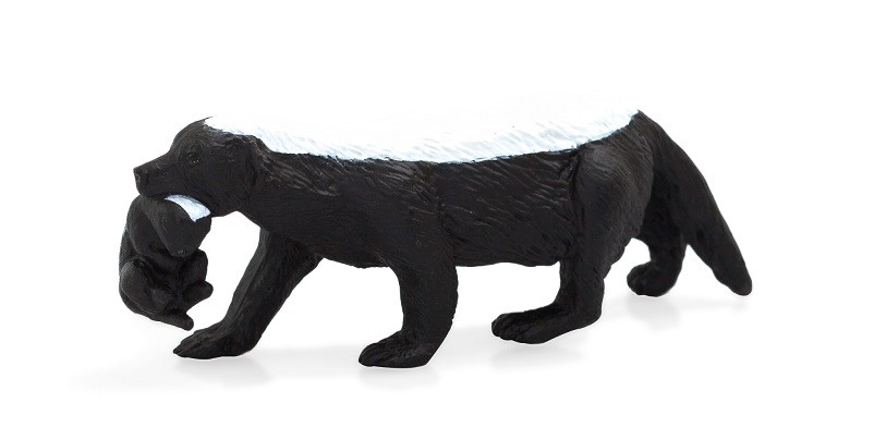 Mojo 387153 Honey Badger with Cub 7 cm Wildlife