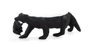 Mojo 387153 Honigdachs mit Jungtier 7 cm Wildtiere