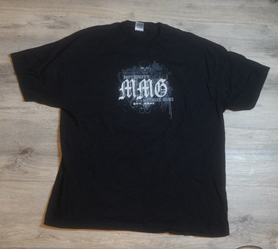 VINTAGE TNA MOTOR CITY MACHINE GUNS MMGEST 2007 T-SHIRT BLACK SIZE 2XL