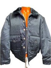 Super Chief Uniform Jacket Mens 48 R Navy Blue Vintage Bomber Police Patrol Cop