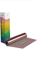 HTVRONT Grey HTV Vinyl Roll - 12 x 20ft Brown Iron on Vinyl for All Cutter